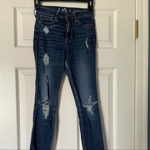 Hollister skinny ripped jeans